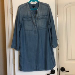 JCrew denim shift dress size XL